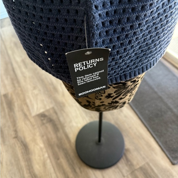 Navy Blue mens Knit Top large nwt - Picture 4 of 9